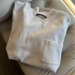 Louis Vuitton Monogram White Pocket Crewneck Tshirt